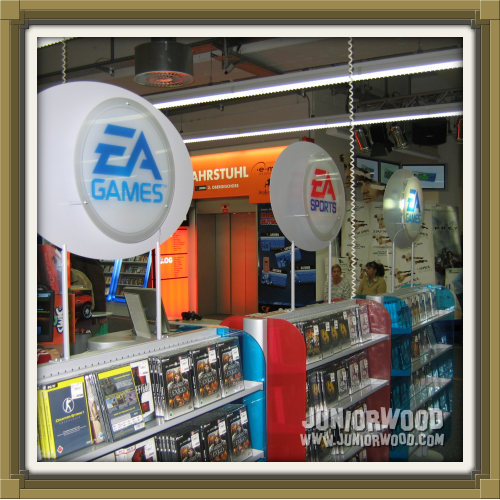 EA GAMES and EA SPORTS displays