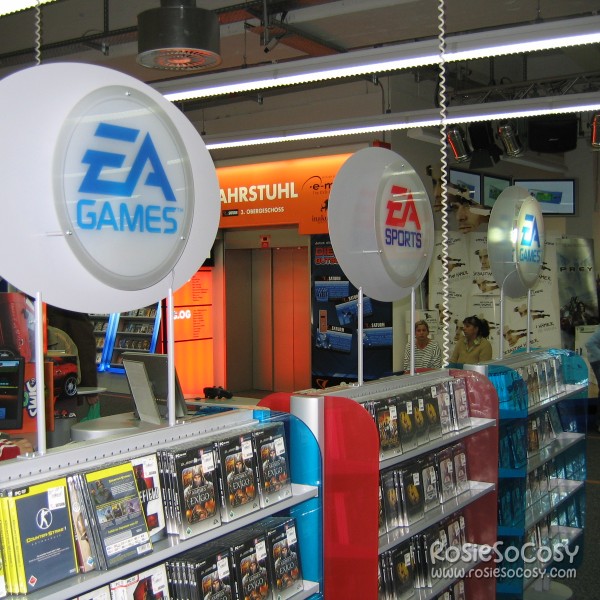 EA GAMES and EA SPORTS displays